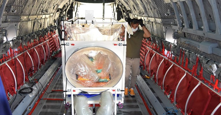 Integration of Biocontainment System On-Board A C-27J Spartan