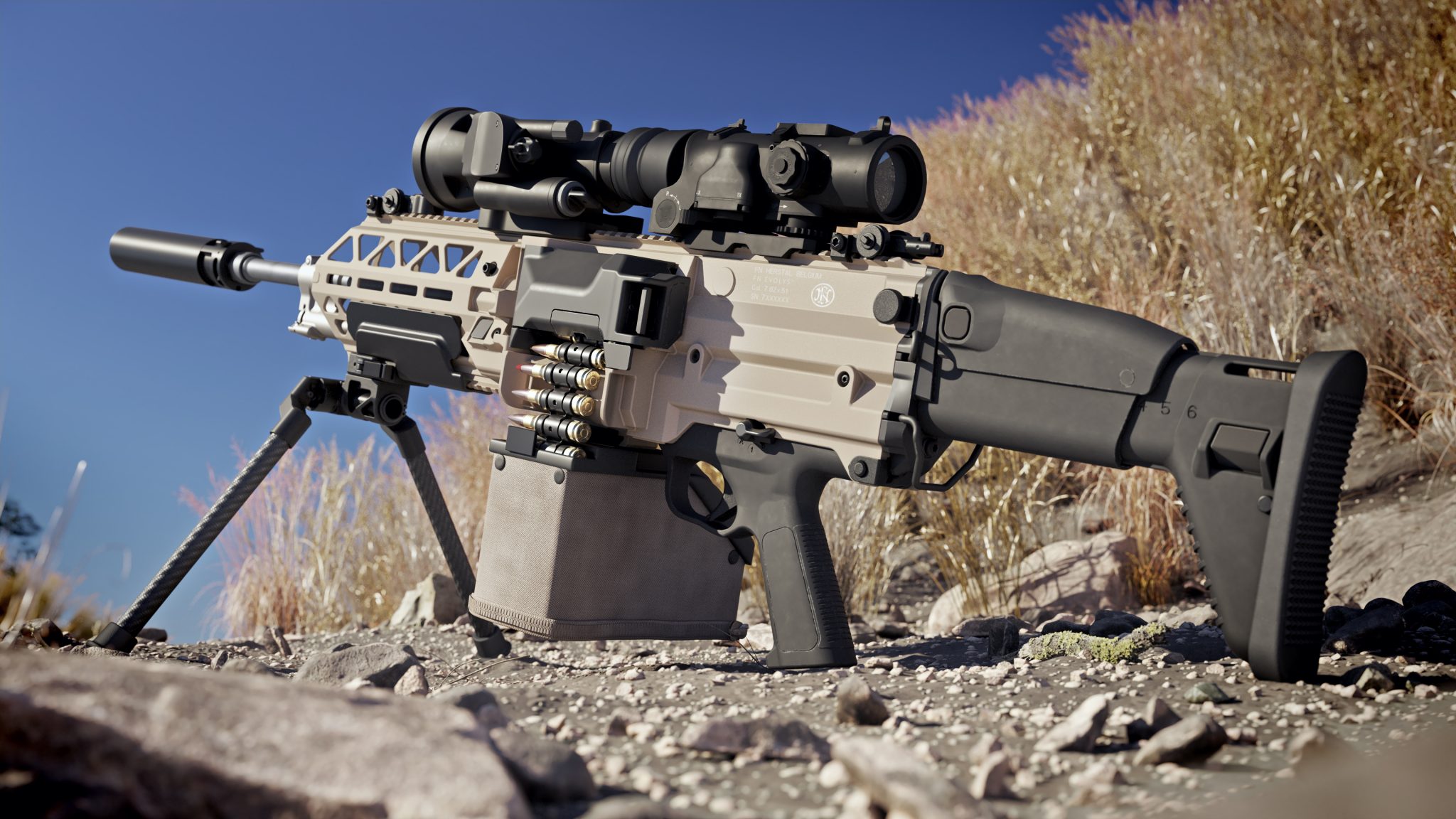 FN Herstal Debuts New Ultralight Machine Gun FN EVOLYS Asian Defence