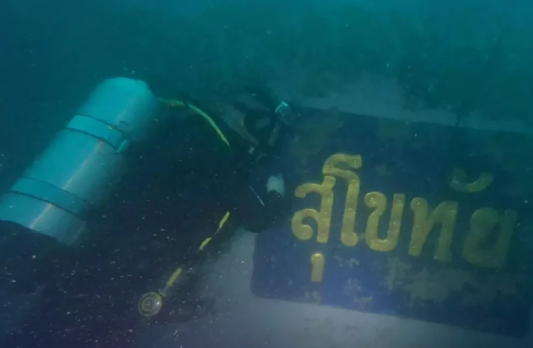 First Images of Sunken Thai Warship as Search Intensify