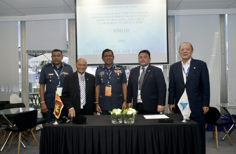Malaysian Aerospace Firm AIROD Signs an Exchange of Document on the Programmed Depot Maintenance for the Sri Lanka Air Force C-130