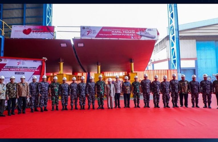 Keel Laying Ceremony for The First Merah Putih Frigate for the Indonesian Navy