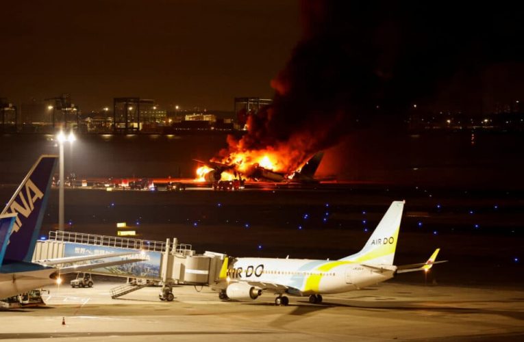 Airliner Collides with JCG Aircraft at Tokyo Airport Five Personnel Killed