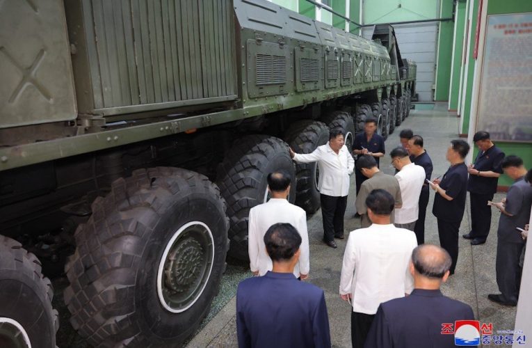 N.Korea shows off new transporter erector launcher