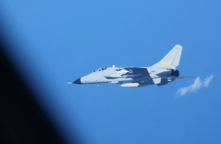 Chinese Aircraft Flying Too Close To Japanese Aircraft