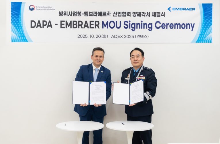 S. Korea Signs MOU With Embraer