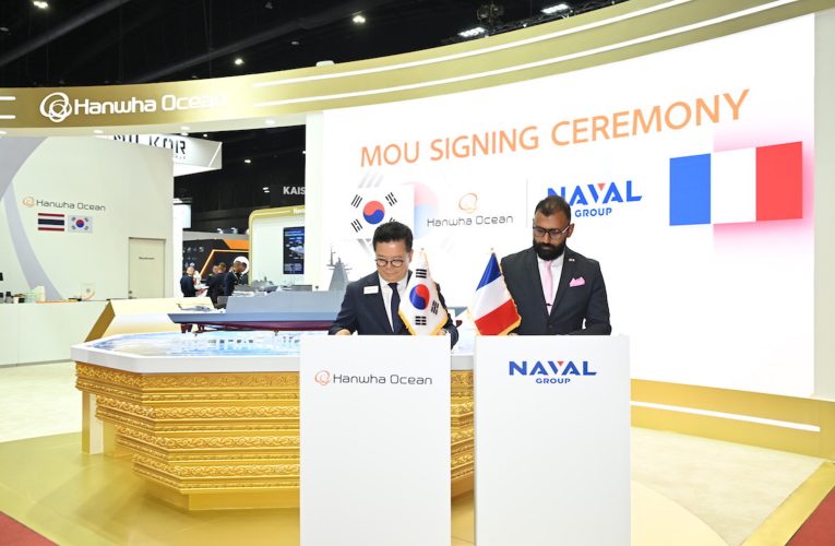 Hanwha Ocean Inks MOUs With Naval Group, MBDA, Cohort