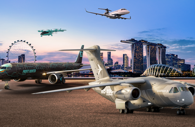 Embraer KC-390, E195-E2 Power Pairing For Singapore Airshow
