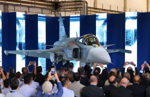 Saab, Embraer Unveil First Brazilian-Produced Gripen E