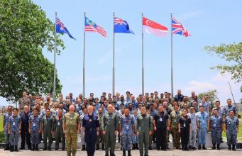Five Power Exercise Bersama Shield Underway