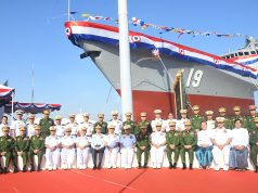 Myanmar Launches Largest Indigenous Frigate