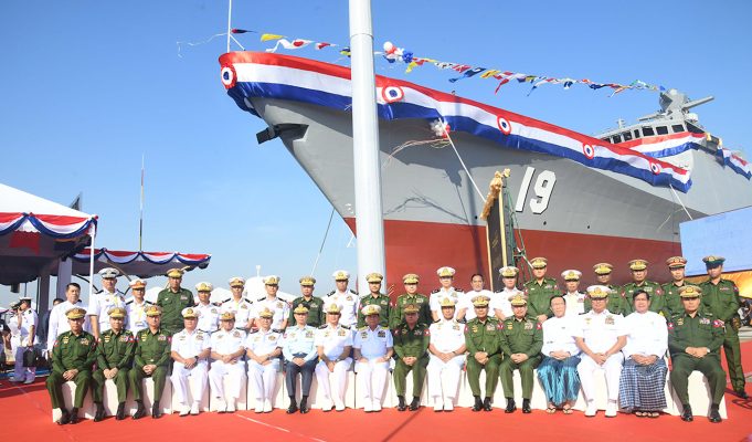 Myanmar Launches Largest Indigenous Frigate