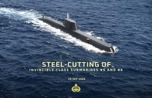 Singapore Cuts Steel For Fifth, Sixth Invincible Submarines