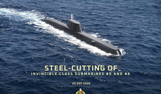 Singapore Cuts Steel For Fifth, Sixth Invincible Submarines